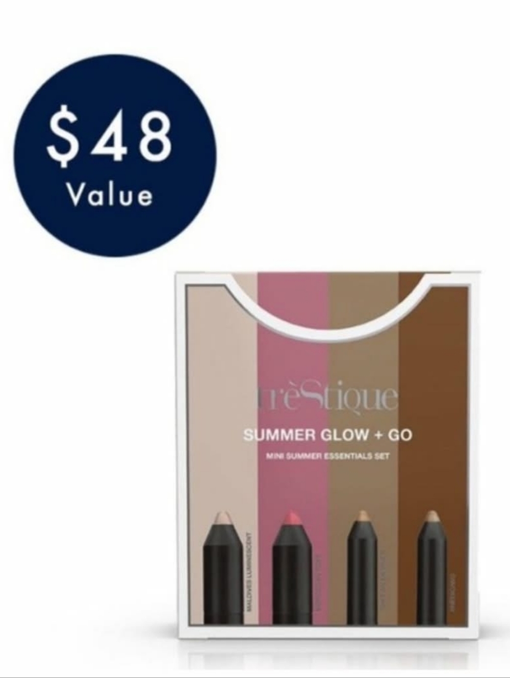 NIB Trestique Summer Glow + 60 Summer Essencials Set